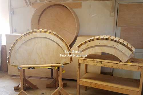bending jigs for custom made cabinet